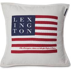 Lexington Prydnadskuddar Lexington Logo Art & Crafts Kuddöverdrag Beige/White (50x50cm)