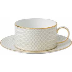 Tekoppar med fat Wedgwood Arris Tekopp 18cl