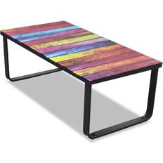 Glas - Rechteckig Couchtische vidaXL 241175 Rainbow Couchtisch