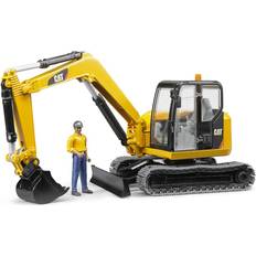 Excavators Bruder Cat Mini Excavator with Worker 02466