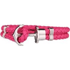 Paul Hewitt Phrep Läderarmband 17cm - Rosa/Silver