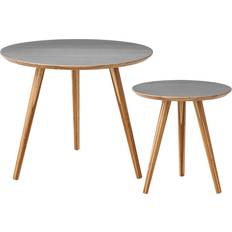 Bamboo Nesting Tables Bloomingville Bamboo 2pcs Nesting Table