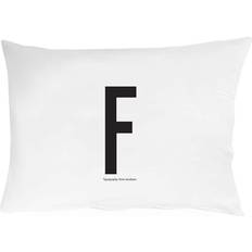 Design Letters F Pillow Case Black/White (70x50cm)