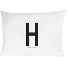 Boligtekstiler Design Letters H Hovedpudebetræk Black/White (70x50cm)