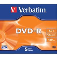 Archiviazione Ottica Verbatim DVD-R 4.7GB 16x Jewelcase 5-Pack