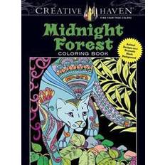 Midnight Forest Adult Coloring Book (Paperback, 2015)