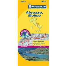 Travel & Holiday Books Abruzzo Molise Michelin 361 delkarta Italien: 1:200000 (Karta, Falsad., 2014)