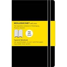 moleskine classic notebook pocket squared black soft cover