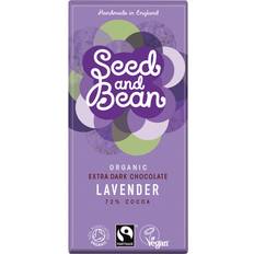 Mørk chokolade 85 Seed and Bean Økologisk Lavendel Mørk Chokolade 85g