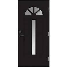 Br. Johansson SY134 Ytterdörr Sotat glas S 9000-N H (90x200cm)