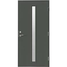 Ytterdörr med glas Br. Johansson SY130 Ytterdörr Frostat glas S 7000-N V (100x200cm)