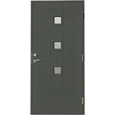 Br. Johansson SY128 Ytterdörr Sotat glas S 7000-N V (100x210cm)