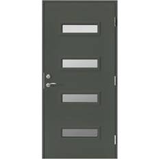 Br. Johansson SY127 Ytterdörr Sotat glas S 7000-N V (90x210cm)