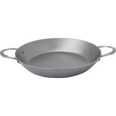 Dishwasher Safe Paella Pans De Buyer Mineral B Element with Double Handle 32 cm