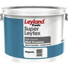 Leyland Trade Super Leytex Matt Ceiling Paint, Wall Paint Brilliant White 10L