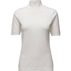 Lima Roll Neck Knit Top - Broken White