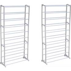 Polyester Hallway Furniture & Accessories vidaXL 10 Tier Shoe Rack 72x140cm