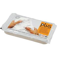 Selvhærdende ler 1kg PlayBox White Clay 1kg 12-pack