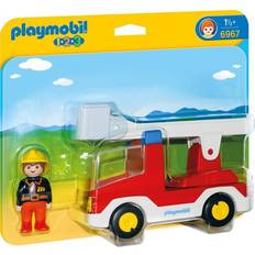 Play Set Playmobil 1.2.3 Ladder Unit Fire Truck 6967