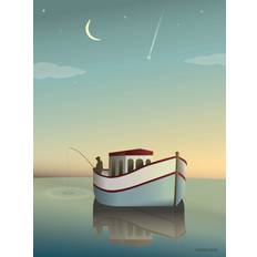 Plakater natur Vissevasse The Fisherman Plakat 15x21cm