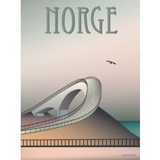 Vissevasse Norway Atlantic Road Poster 15x21cm