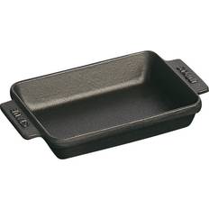 Antiadherente Utensilios de cocina Staub Rectangular 15 x 11 cm Hierro Fundido - Black Fuente para Horno 11cm