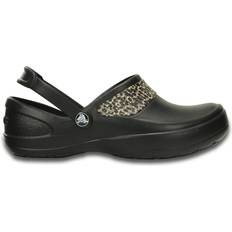 Gold - Women Outdoor Slippers Crocs Mercy Work - Black/Gold