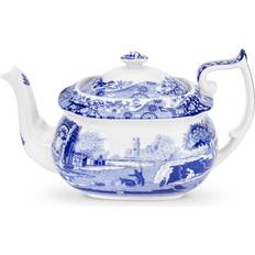 With Handles Teapots Spode Blue Italian Teapot 0.291gal