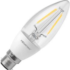 Megaman LED BC Filament Candle Incandescent Lamps B22 240V 3.2W