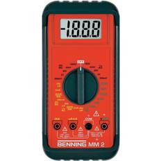 Batteria Multimetri Benning Multimeter MM 2 0.1 mV-750 V AC 0.1 mV-1000 V DC RMS 2000