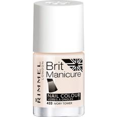 Nail Products Rimmel Brit Manicure Nail Colour #433 Ivory Tower 12ml