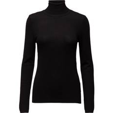 Ichi Donna Top Ichi Mafa Rn Knitted Sweater - Black