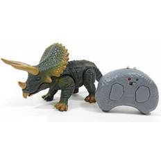 Radiostyrd dinosaurie leksaker Megaleg Remote Control Infrared Triceratops