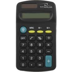 Calculatrices Esperanza TITANUM TCL101 Calculatrice de poche 8 chiffres panneau solaire, pile