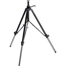 Manfrotto Treppiede nero, alluminio con colonna centrale a cremagliera