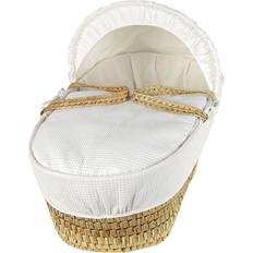 Bianco Culle Clair De Lune Soft Cotton Waffle Palm Moses Basket