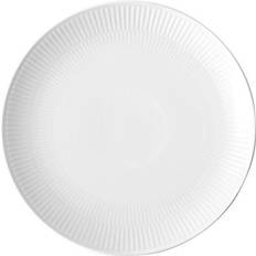 Royal copenhagen hvid riflet coupe Royal Copenhagen Riflet Coupe Flad tallerken 27cm