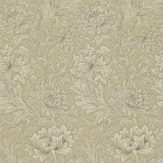 Morris & Co Tapete Chrysanthemum Toile von Ivory/ Gold beige