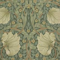 Morris & Co Tapete Pimpernel von Privet/ Slate verde