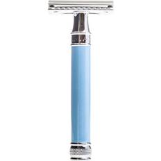 Edwin Jagger Safety Razor Extra Long Handle Blue