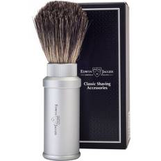 Edwin Jagger Travel Shaving Brush Matt Silver