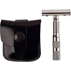 Travelling Razor with Black Leather Box