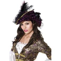 Smiffys Fever Marauding Pirate Hat Purple