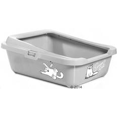 Karlie Flamingo Simon's Cat Litter Box - Grey