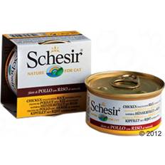 Schesir Animaux de compagnie Schesir Chat Thon Blanchailles Et Riz Au Naturel 85 g 0.51kg