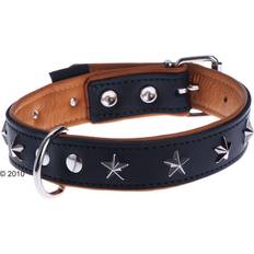 Stars Läderhalsband - Storlek 40: 30 halsomfång