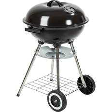 Barbecues au Charbon de Bois tectake Barbecue Charbon Sur Roues Ø 41.5 cm