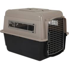 Petmate Transportbur Vari Kennel Ultra Fashion taupe/svart - Storlek L: taupe/svart