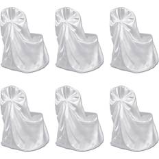 vidaXL Wedding 6pcs Funda de silla suelta Blanco (140x110cm)