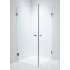 80x80cm Duschhörnor Duschbyggarna Twin Design(6104_8080SV) 800x800x1913mm